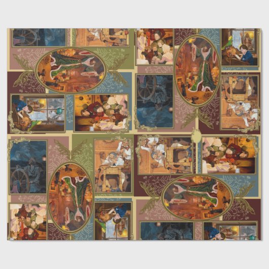 Eine Weihnachts-Carol-Geschenkpackung Geschenkpapier (Flach)