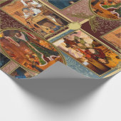 Eine Weihnachts-Carol-Geschenkpackung Geschenkpapier (Ecke)