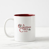 Eine Weihnachts-Carol-Tasse Zweifarbige Tasse (Links)