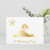 Eine Weihnachts-Gebete Monogramm-Einladung - Krust Einladung (Stehend Vorderseite)