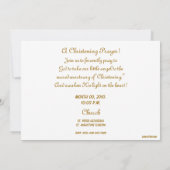 Eine Weihnachts-Gebete Monogramm-Einladung - Krust Einladung (Rückseite)