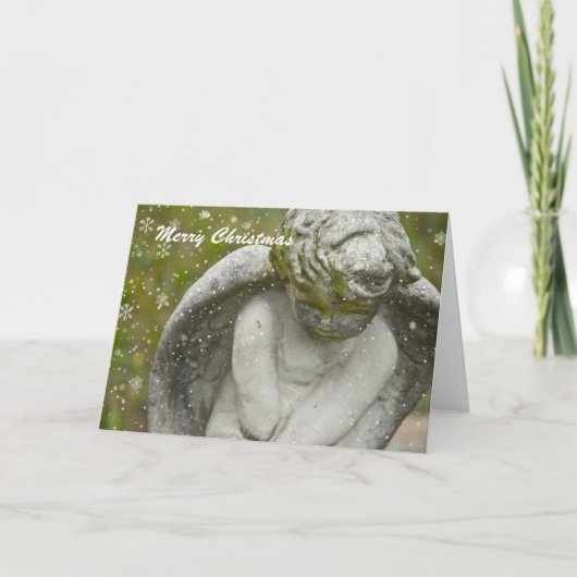 Eine Weihnachtsangel-Karte Feiertagskarte (Vorderseite)