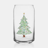 eine Weihnachtsbaum-Tasse Dosenglas (Vorderseite)