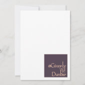 Eine Weihnachtsbraue ist kein zu erledigendes Unte Dankeskarte (Rückseite)