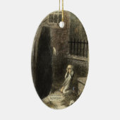 Eine Weihnachtscarol-Verzierung Keramik Ornament (Rechts)