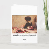 Eine Weihnachtscarol-Weihnachtskarte Feiertagskarte (Rückseite)