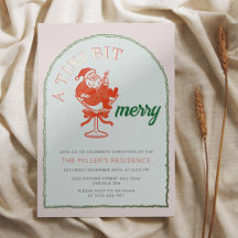 Eine Weihnachtscocktailparty 'A Tini Bit Merry'