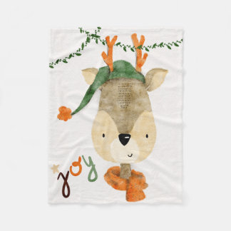 Eine Weihnachtsdecke sucht nach einem Baby zum Ver Fleecedecke