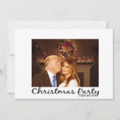 Eine Weihnachtseinladung von Donald und Melania Einladung (Vorderseite)