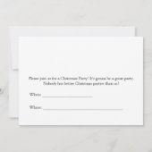 Eine Weihnachtseinladung von Donald und Melania Einladung (Rückseite)