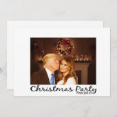 Eine Weihnachtseinladung von Donald und Melania Einladung (Vorne/Hinten)