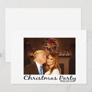 Eine Weihnachtseinladung von Donald und Melania Einladung