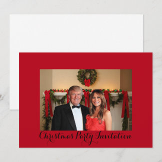 Eine Weihnachtseinladung von Donald und Melania Einladung