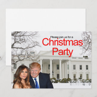 Eine Weihnachtseinladung von Donald und Melania Einladung