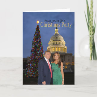 Eine Weihnachtseinladung von Donald und Melania Einladung
