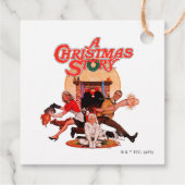 Eine Weihnachtserie Geschenkanhänger (Rückseite)