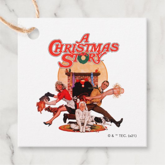 Eine Weihnachtserie Geschenkanhänger (Vorderseite)