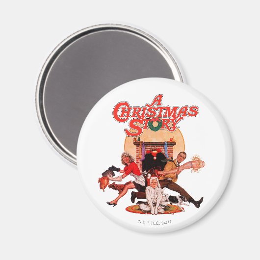 Eine Weihnachtserie Magnet (Vorderseite/Rückseite)