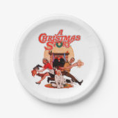 Eine Weihnachtserie Pappteller (Vorderseite)