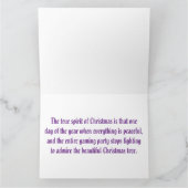 Eine Weihnachtsfantasie eines Gamers Karte (Innenseite)