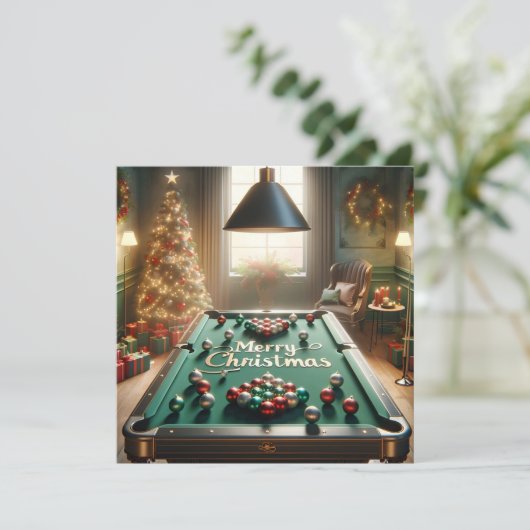 Eine Weihnachtsfeier Feiertagskarte (Stehend Vorderseite)