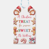 Eine Weihnachtsfeier für jemanden süß-farbig Geschenkanhänger (Vorderseite)