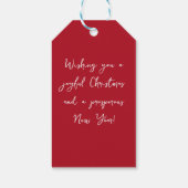 Eine Weihnachtsfeier für jemanden süß-farbig Geschenkanhänger (Rückseite)