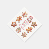 Eine Weihnachtsfeier für jemanden süß-farbig Serviette (Ecke)