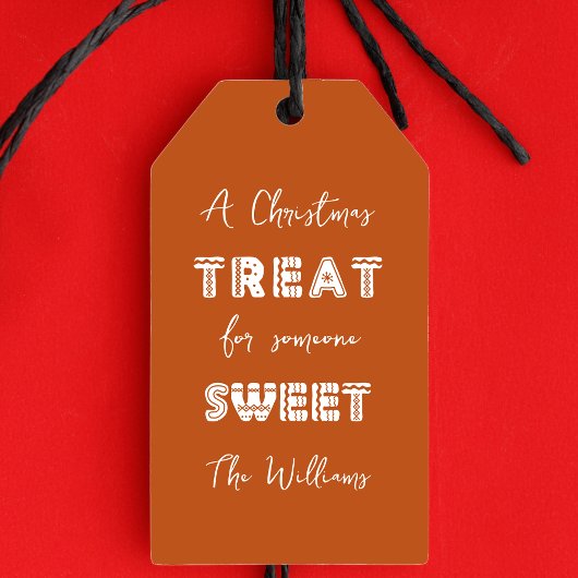 Eine Weihnachtsfeier für jemanden süßen Brown Geschenkanhänger