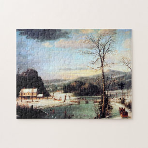 Eine Weihnachtsfeier George Henry Durrie 1852 Puzzle