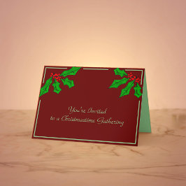 Eine Weihnachtsfeiertage-Party Einladung