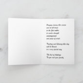 Eine Weihnachtsgeschenkkarte Feiertagskarte (Innenseite)