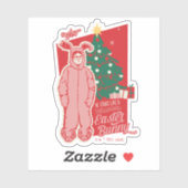 Eine Weihnachtsgeschichte | Deranged Oaster Bunny Aufkleber (Blatt)