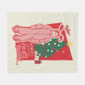 Eine Weihnachtsgeschichte | Deranged Oaster Bunny Fleecedecke (Vorderseite (Horizontal))