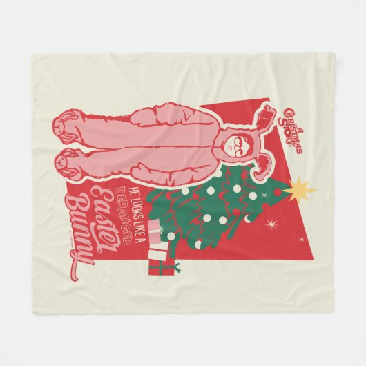 Eine Weihnachtsgeschichte | Deranged Oaster Bunny Fleecedecke (Vorderseite (Horizontal))