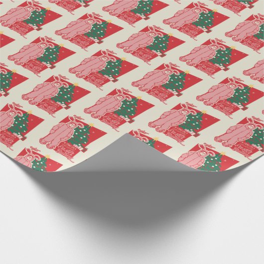 Eine Weihnachtsgeschichte | Deranged Oaster Bunny Geschenkpapier (Ecke)