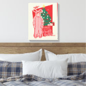 Eine Weihnachtsgeschichte | Deranged Oaster Bunny Leinwanddruck (Insitu (Schlafzimmer))