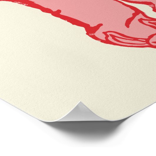 Eine Weihnachtsgeschichte | Deranged Oaster Bunny Poster (Ecke)