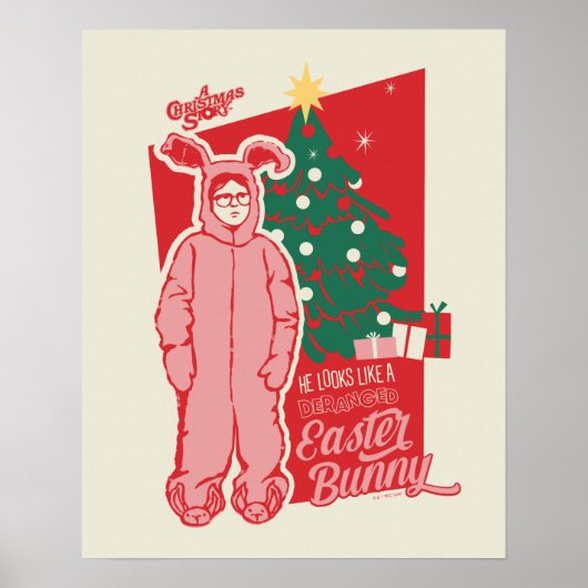 Eine Weihnachtsgeschichte | Deranged Oaster Bunny Poster (Vorne)