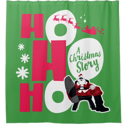 Eine Weihnachtsgeschichte | Ho Ho Ho Duschvorhang (Vorderseite)