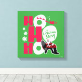 Eine Weihnachtsgeschichte | Ho Ho Ho Leinwanddruck (Insitu (Holzboden))