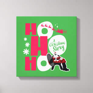 Eine Weihnachtsgeschichte Ho Ho Ho Leinwanddruck