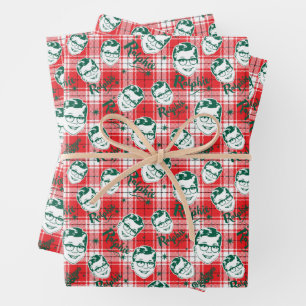 Eine Weihnachtsgeschichte Kariertes Muster für R Geschenkpapier Set