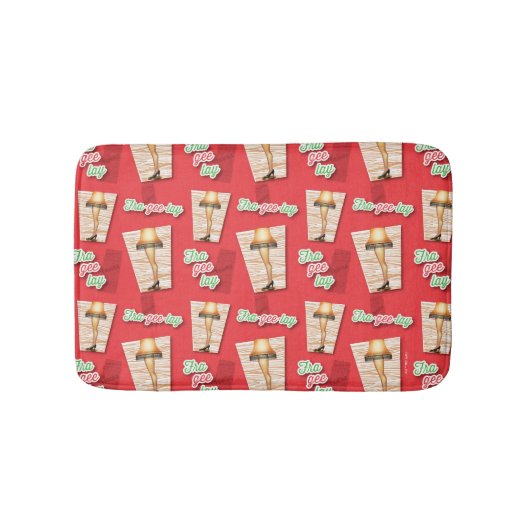 Eine Weihnachtsgeschichte | Lampenmuster Badematte (Vorderseite)