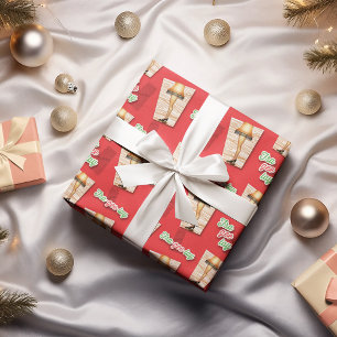 Eine Weihnachtsgeschichte Lampenmuster Geschenkpapier