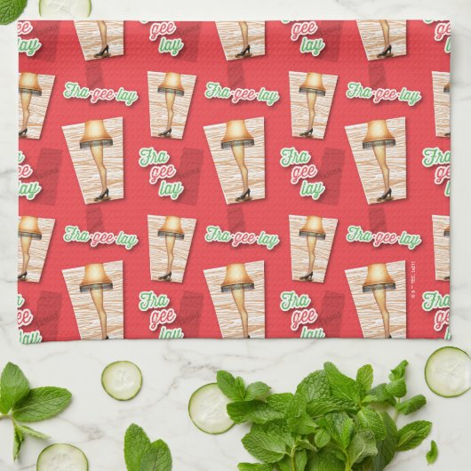 Eine Weihnachtsgeschichte | Lampenmuster Geschirrtuch (Gefaltet)