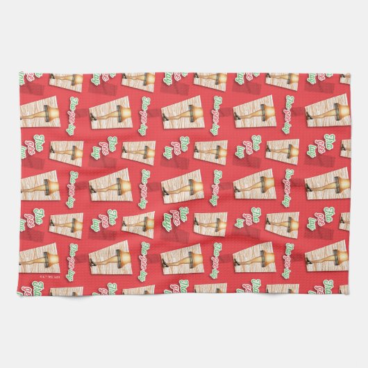 Eine Weihnachtsgeschichte | Lampenmuster Geschirrtuch (Horizontal)