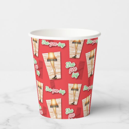 Eine Weihnachtsgeschichte | Lampenmuster Pappbecher (Rückseite)