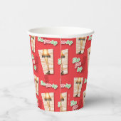 Eine Weihnachtsgeschichte | Lampenmuster Pappbecher (Rechts)