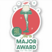 Eine Weihnachtsgeschichte | Leg Lamp Major Award Aufkleber (Vorderseite)